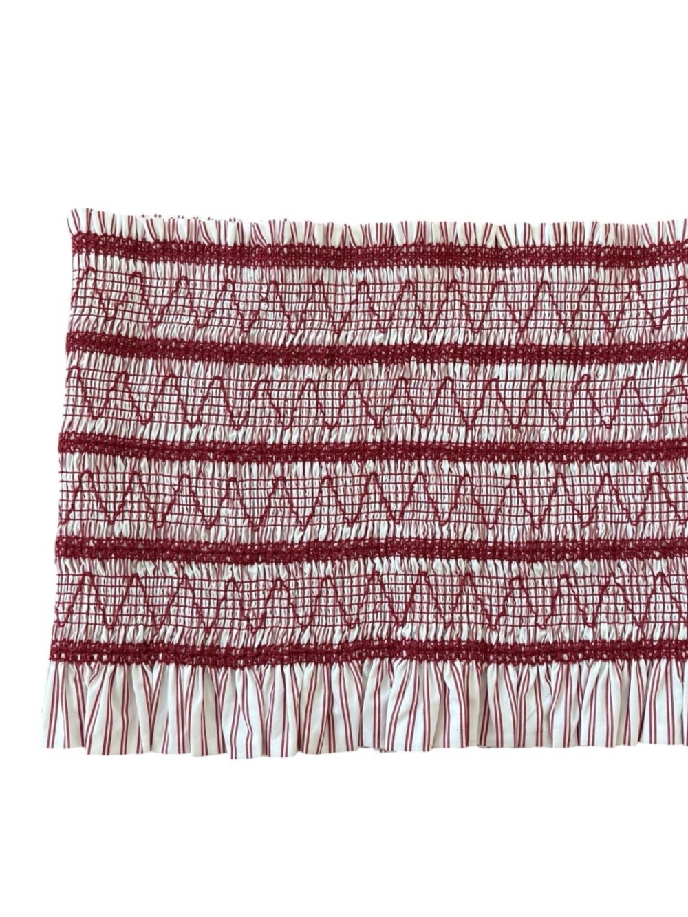 Christian Lacroix Ruched Embroidered Boho Tube Top